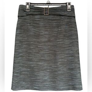 TAHARI Arthur S Levine Women's Size 4 Straight Multicolor Tweed Pencil Skirt.